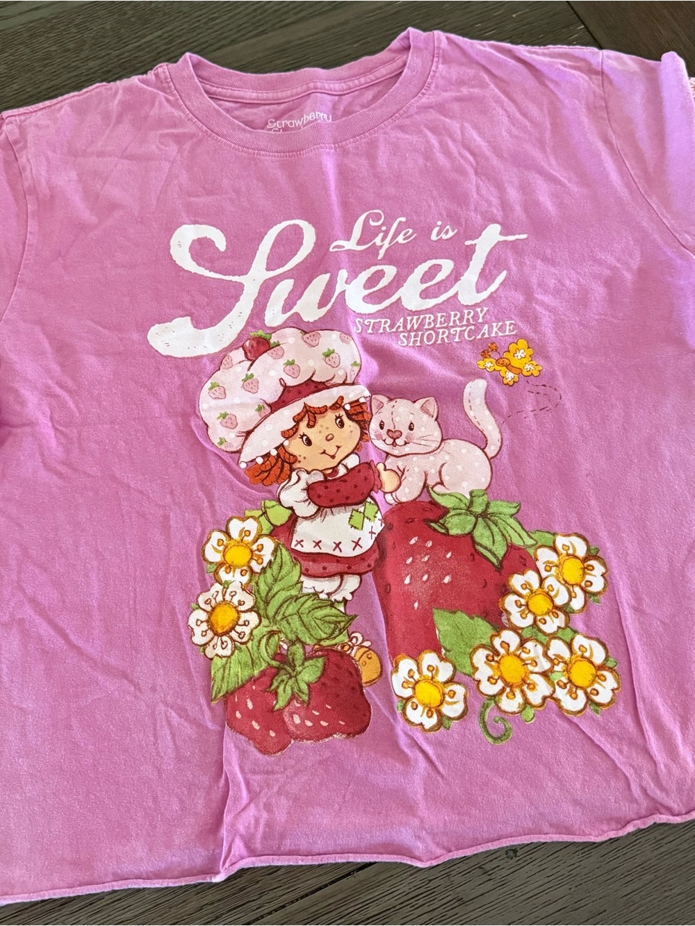 Strawberry Shortcake Pink Short Sleeve Tee - Life Is Sweet